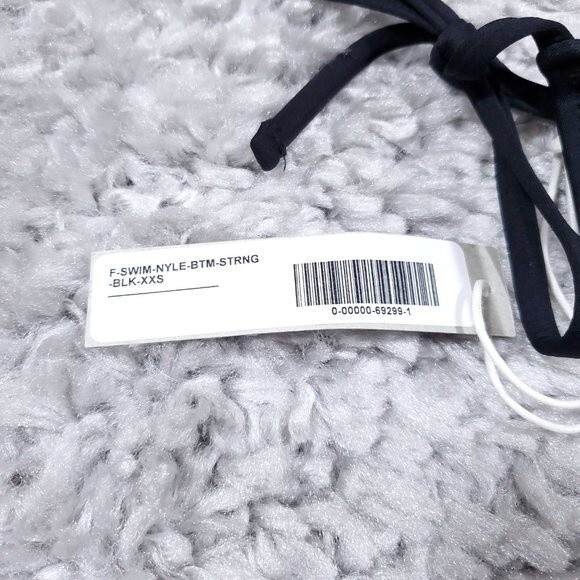 Everlane ReNew The String Bikini Bottom Black Women's Size XXS NWT Sustainable - Picture 4 of 6